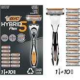 BIC فليكس 5 الهجين الحلاقة مجموعة 1 الجسم + 10 استبدال رئيس 5 شفرة الرجال الحلاقة