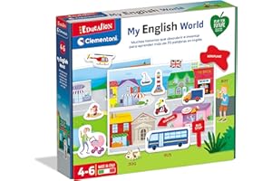 Clementoni- My English World, Juego Educativo de Inglés, Idiomas, Juguete en Español a Partir de 4 años (55448)