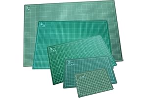 Ossian Professional Cutting Mat – Premium Self-Healing Quality Flexible Non Slip Hobby Arts Crafts Surface with Accurate Guide Grid Lines Design for Cutting Paper Card - Protects from Cuts Damage (A2)