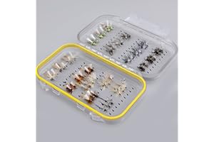 YAZHIDA Fly Fishing Flies kit with Fly Box/Nymphs/Dry Fly,Wet Fly/Streamers/Realistic Flies