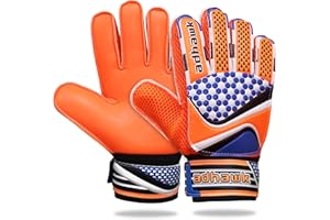 Adhawk Goalkeeper Gloves for Kids & Adult, Football Training Goalie Gloves, Non-Slip Palm Material with Extra Foam Padding, Double Layer Wrist Protection