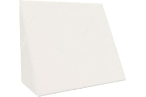 BONMEDICO Bonstato Cuscino a Cuneo Ortopedico - Poggiatesta Ergonomico in Memory Foam Solleva Gambe, Piedi e Schiena - Ottimo per Supporto a Letto e sul Divano