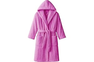 Dorian Home - Accappatoio Uomo e Donna in Spugna con Cappuccio, Tasche, Cintura a Passanti e Gancio in Cotone 100% di Alta Qualità, Durevole e Resistente, Morbido, Assorbente e Lavabile in Lavatrice