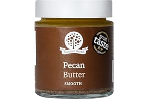 ‎NUTURAL WORLD Nutural World - Creamy Pecan Butter 100% Pure (170g Net) in Glass Jar - Vegan, No Added Salt, Sugar or Palm Oil