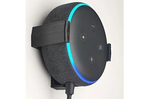 3D CABIN Echo Dot 3Rd Generation Soporte de Pared de 3 Patas. Negro.
