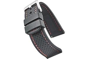 STUNNING SELECTION ALPINE Premium Quality Sporty Silicone Waterproof Watch Band with quick release - Soft Rubber Watch Strap - Assroted Colors - 20 mm, 22 mm, 24 mm & 26 mm