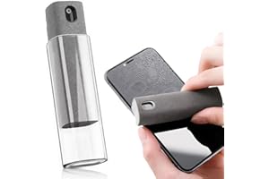 ULTRICS Portable Screen Cleaner Spray with Liquid, 3 in 1 Screen Cleaning Kit with Microfiber Cloth Laptop Screen Wipes, Refillable Phone Screen Cleaner Kit for Mobile, Tablets TV Monitor, Car Screens