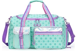 HTGROCE Bolsa Deporte Niña Gimnasio Bolsa Piscina Niña Bolsa Deportiva Bolsa Viaje Mujer Bolsa Gimnasio con Compartimento Zapatos