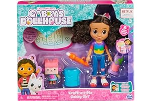 Gabby's Dollhouse, Set di Gioco Deluxe Crea con Gabby, Bambola e Accessori con lavagnetta e Pennello ad Acqua, Bambine dai 3 Anni in su, Multicolore, 6064228