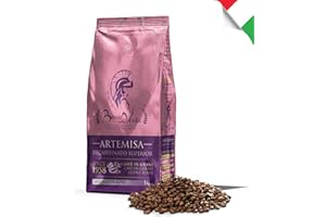BOCCA DELLA VERITA® - Café Italiano en Grano, ARTEMISA Descafeinado, Paquete de 1 Kg, Café Tostado de forma Natural y Artesanal 100% Made in Italy, Certificación Rainforest e UTZ