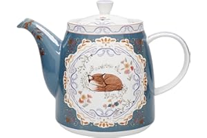 London Pottery Théière en forme de clochette avec infuseur pour thé en vrac 1 L Renard