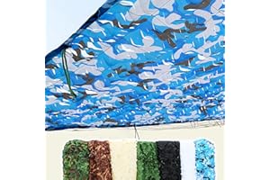 SDAFDPro Rete Mimetica in Tessuto Oxford,Vela da Sole in Rete Mimetica Decorazione per Feste a Thema Auto copertine mimetiche per nascondersi Durante la Caccia,Decorazione Protezione Solare,Giardino