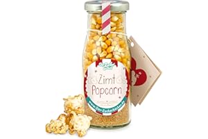 ‎DER ZUCKERBÄCKER DIY Zimt Popcorn zum Selbermachen – süßer Snack zum Filmeabend und Geschenk-Idee zu Weihnachten, perfekt für den selbstgemachten Adventskalender