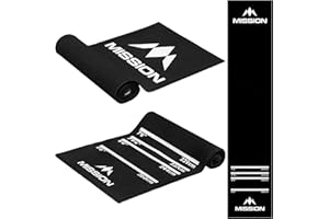 MISSION DARTS Mission Carpet - Tappetino per freccette, retro antiscivolo