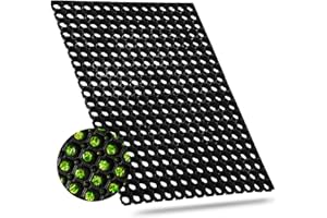 ZENQA Rubber Ring Hollow Mat Outdoor Entrance Heavy Duty Children Playground Garden Safety Floor Matting Anti Fatigue Non Slip Grass Protection (80 x 120 cm (L x W))