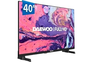 Daewoo 40DM65FV Smart TV de 40 Pulgadas, Televisor con Resolución Full HD (1920 x 1080), HDR10, Compatible con Asistente de Voz Alexa y Google