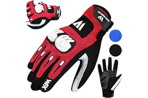 WESTWOOD FOX Motorradhandschuhe für Männer und Frauen,Atmungsaktiv, Touchscreen, Palm Pads Motorradhandschuhe für BMX,Radfahren, ATV,MTB Racing,Road Racing,Klettern,Wandern