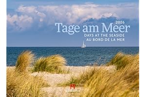 Tage am Meer Kalender 2026 | Stilsicherer Küsten-Kalender im Querformat (45x33 cm) | Strände der Ostsee und Nordsee in Deutschland