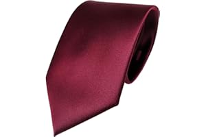 TigerTie Herren Krawatte – Klassische 8 cm Satin-Krawatte in einfarbigem Design, ideal für Geschäftstermine, festliche Anlässe und die Freizeit