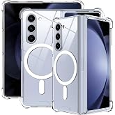 Ehr. Transparent Case with Magsafe Wireless Charging Feature with Samsung Galaxy Z Fold 5 Compatible Camera Protection (Transparent, Samsung Galaxy Z Fo