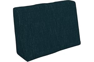 POKAR Coussin pour Palettes Euro - 1x Dossier 60cm x 40cm x 20/10cm, en Mousse formée à Froid, très Confortable, Canapé de Jardin, Intérieur et Extérieur, sans Palette, Vert foncé