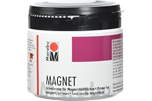 Marabu 12740043815 - Pintura magnética, imprimación acrílica para superficies magnéticas, 475 ml gris, se puede pintar después del secado, resistente a la saliva, impermeable y resistente a la luz,