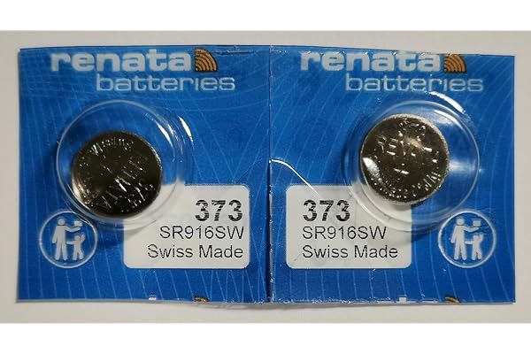 Två SR916SW-renata 373 batteri