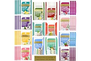 BBLISS Superblends Tea Selection - Detox | Sleep | Calm | Digest | Focus | Glow | Immune Support & More | 14 Unique Flavours 56 Herbal Tea Bags (4 of Each) | Wellness & Relaxation Variety Pack