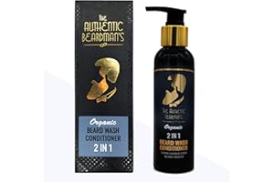 AL HOOR Organic Beard Shampoo And Conditioner (2 in 1) For Men - Aloe Vera, Fig Extract, Almond & Coconut - Cleaner, Softer & Stronger Beard - Targets Dry Skin To Reduce Itch And Beard Dandruff
