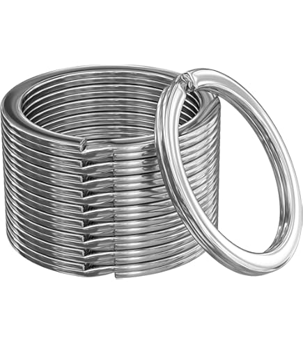Lot De 100 Mousquetons Petit Porte-Clés Pivotant Acier Inoxydable Argenté + Doré