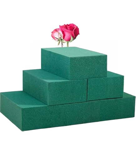 FloraCraft FloraFoM Block Grün – 5,1x30,2x45,1 Cm, Aus Recyceltem Kunststoff, Für Blumenarrangements & Deko