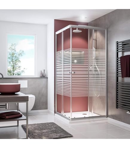 Alpenberger Antikalk Duschkabine – 80x90 Cm Eckeinstieg Mit Nanobeschichtung & ESG-Sicherheitsglas