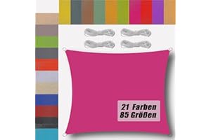 UFAMILUK Voile d'ombrage Rectangle pour Patio Imperméable Protection UV 95% Toile imperméable pour terrasse Patio Jardin Balcon extérieur 1.2x6m Rose