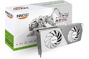 INNO3D nVidia GeForce RTX 4070 Super Twin X2 OC White 12GB GDDR6X, 2505 MHz Boost Clock, RAM 21 Gbps, 3X DP, 1xHDMI 250x118x42mm