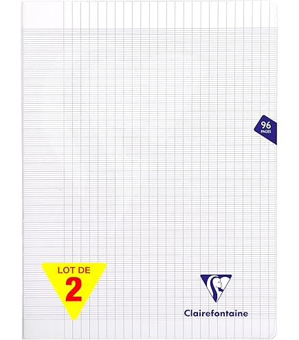 Cahier Oxford Grands Carreaux - 96 Pages, 24x32 Cm, Papier Extra Blanc, Couverture Pelliculée Jaune