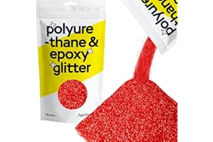 Hemway | Poliuretano y resina de epoxy del brillo - MICROFINE - 1/256" 0.004" 0.1mm - Rojo / 100g