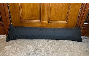 Hendem Waterproof Draught Excluder Draft Insulator Hallway Energy Saver wind stopper Cushion 85cm x 20cm Charcoal