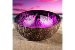 Kaloogo Cocobowl Splash Kokosnuss Deko Schale (pink, organisch)