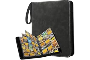 CAIXINYI Raccoglitore Carte Pokemon, 50 pagine a doppia faccia (900 capacità), Album Carte in pelle PU impermeabile, adatto per la raccolta di Pokemon, TCG, MTG, Yugioh e altre carte