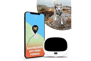 PAJ GPS Pet Finder 4G - Localizador GPS para Perros y Otras Mascotas - Seguimiento en Tiempo Real, Historial de Rutas y Alarmas - Pequeño y Ligero - Blanco - Batería de hasta 5 Días (Modo Espera)
