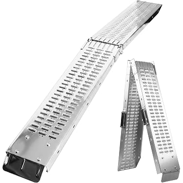 AUFFAHRRAMPE VERLADERAMPE ALU Rampe Auffahrschiene Klappbar max. 340kg AUFFAHRRAMPE VERLADERAMPE ALU Rampe Auffahrschiene Klappbar max. 340kg