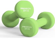 PROIRON Neoprene Dumbbells Weights Exercise & Fitness Dumbbells in 1kg 1.5kg 2kg 3kg 4kg 5kg 6kg 8kg 10kg Pair