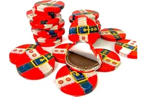 50 Santa Coins Christmas Party Chocolate Bag Chocolate Sweets by The Sweet Treat Gifting Co.