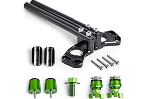 Fullibars Kit Semimanubri compatibile con Kawasaki Ninja 250 EX250 Ninja 300 EX300 2008-2018 Kit manubrio Accessori CNC Alluminio