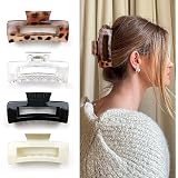 Extra Große Haarspangen 14 Cm Für Dickes, Langes Haar – 2er-Set In Schwarz & Braun