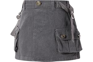 SEAUR Falda-Short de Vaqueros Niñas Falda Verano Cargo Lápiz con Pantalones Cortos Interior Skirt Niños Niñas Casual Moda 3-12 Años