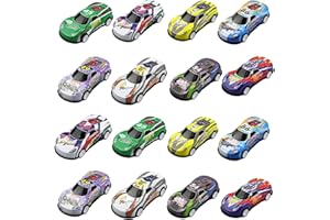 MytaYt 8 Stück Mini Auto Set Rennauto Metall Stunt Spielzeugauto Aufziehautos mit Rückzug Kleine Spielzeugautos Zufällige Auswahl Spielzeug Autos für Mädchen Jungen Spielzeug Geschenk