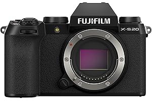 Fujifilm X-S20 Fotocamera Digitale Mirrorless 26MP, solo corpo, Sensore X-Trans CMOS 4 APS-C, X-Processor 5, IBIS, Filmati 6.2K 30p, Mirino EVF, Schermo LCD 3" Touch vari-angle, Nero