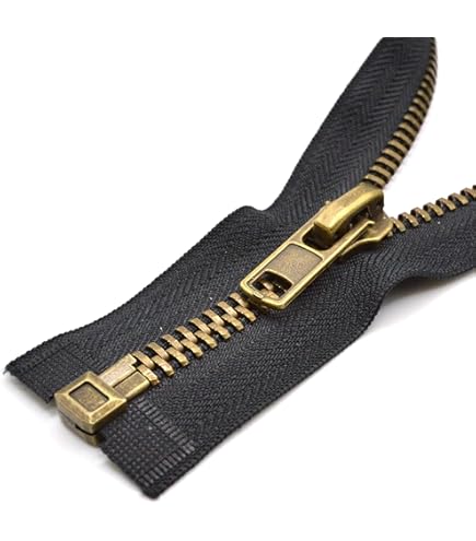 Fermeture éclair Fermeture Éclair Séparable Noire #20 - Maille Large 14mm - Longueur 50cm - Pour Doudounes, Manteaux, Tentes & Sacs Fermetures Eclair