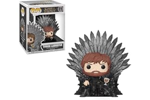 Funko Pop! Deluxe: Game 0: Tyrion Lannister Sitting On Iron Throne Collectible Figure - Game of Thrones - Vinyl-Sammelfigur - Geschenkidee - Offizielle Handelswaren - TV Fans